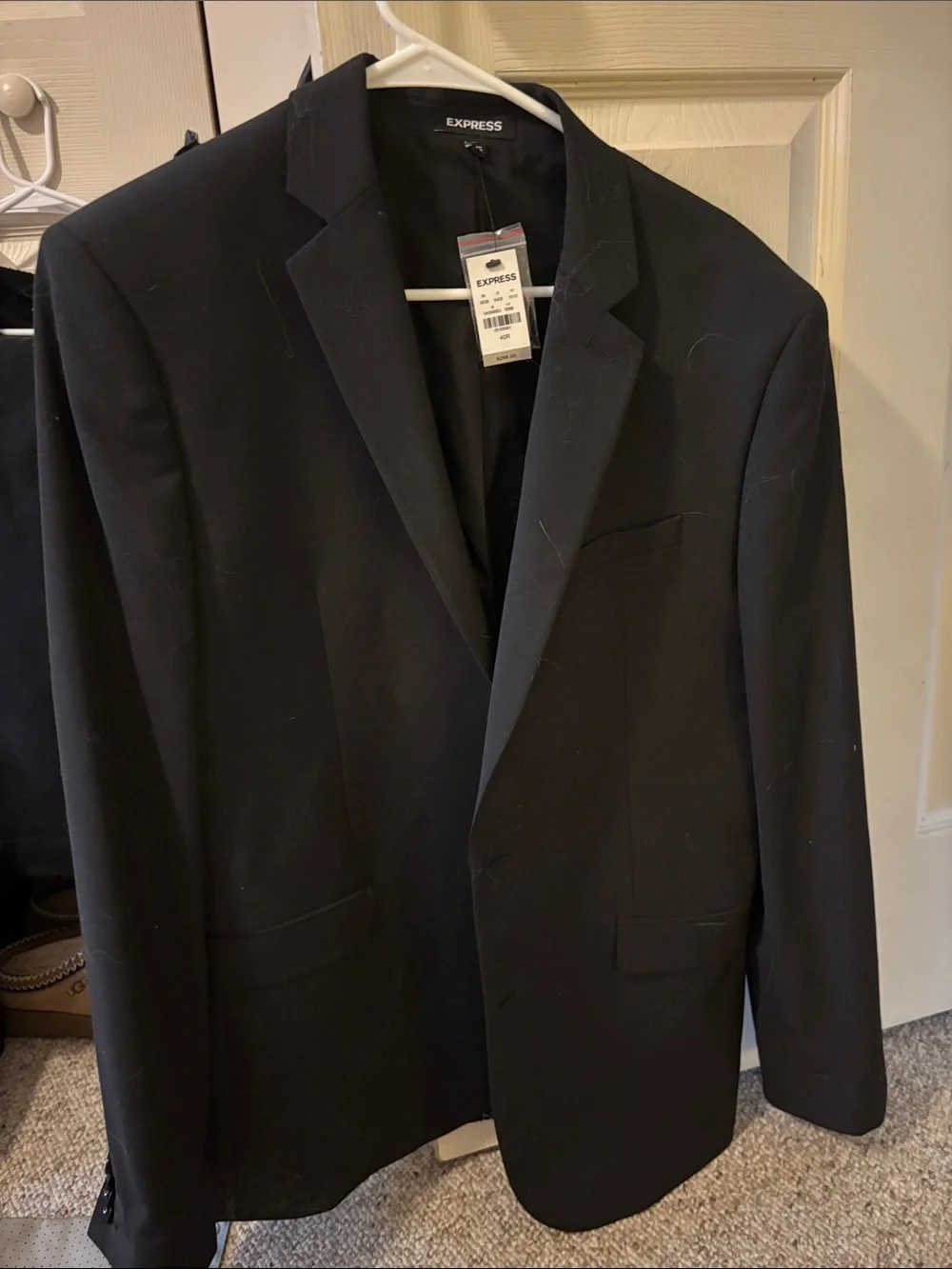 Express Black Single-Breasted Men's Blazer